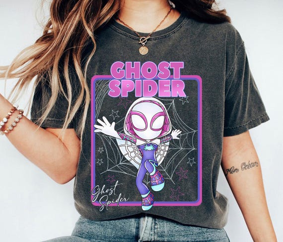 Watercolor Ghost Spider Shirt, Miles Morales Shirt, Spiderman Shirt, Watercolor Marvel Spidey and His Amazing Friends Shirt