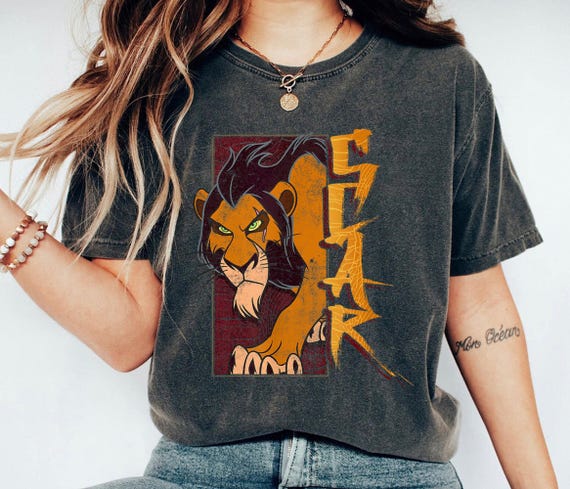 Scar Shirt, the Lion King T-shirt, Disney Villains Tee, Family