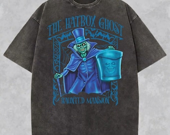 Retro The Haunted Mansion Shirt, The Hatbox Ghost Shirt, Welcome Foolish Mortals T-shirt, Halloween Party