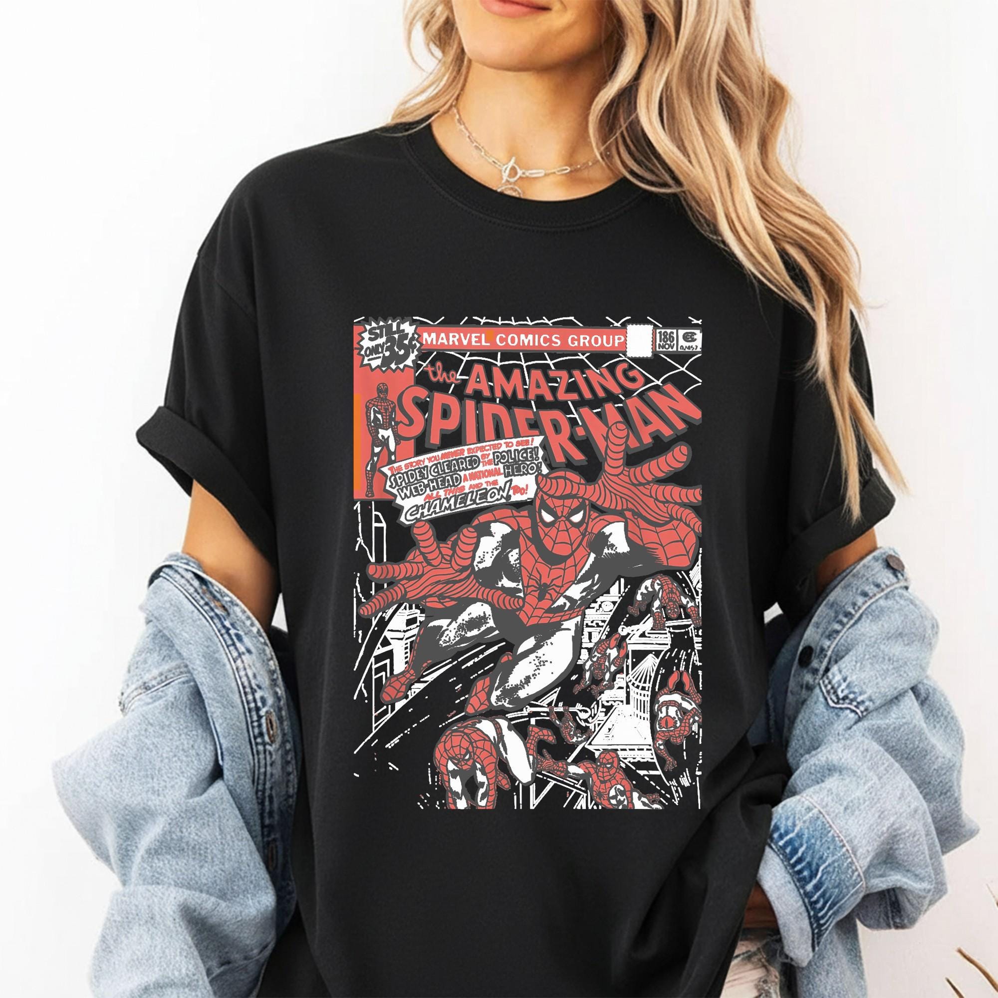 Vintage Spider-man Amazing Comic Shirt, Marvel Avengers Spiderman