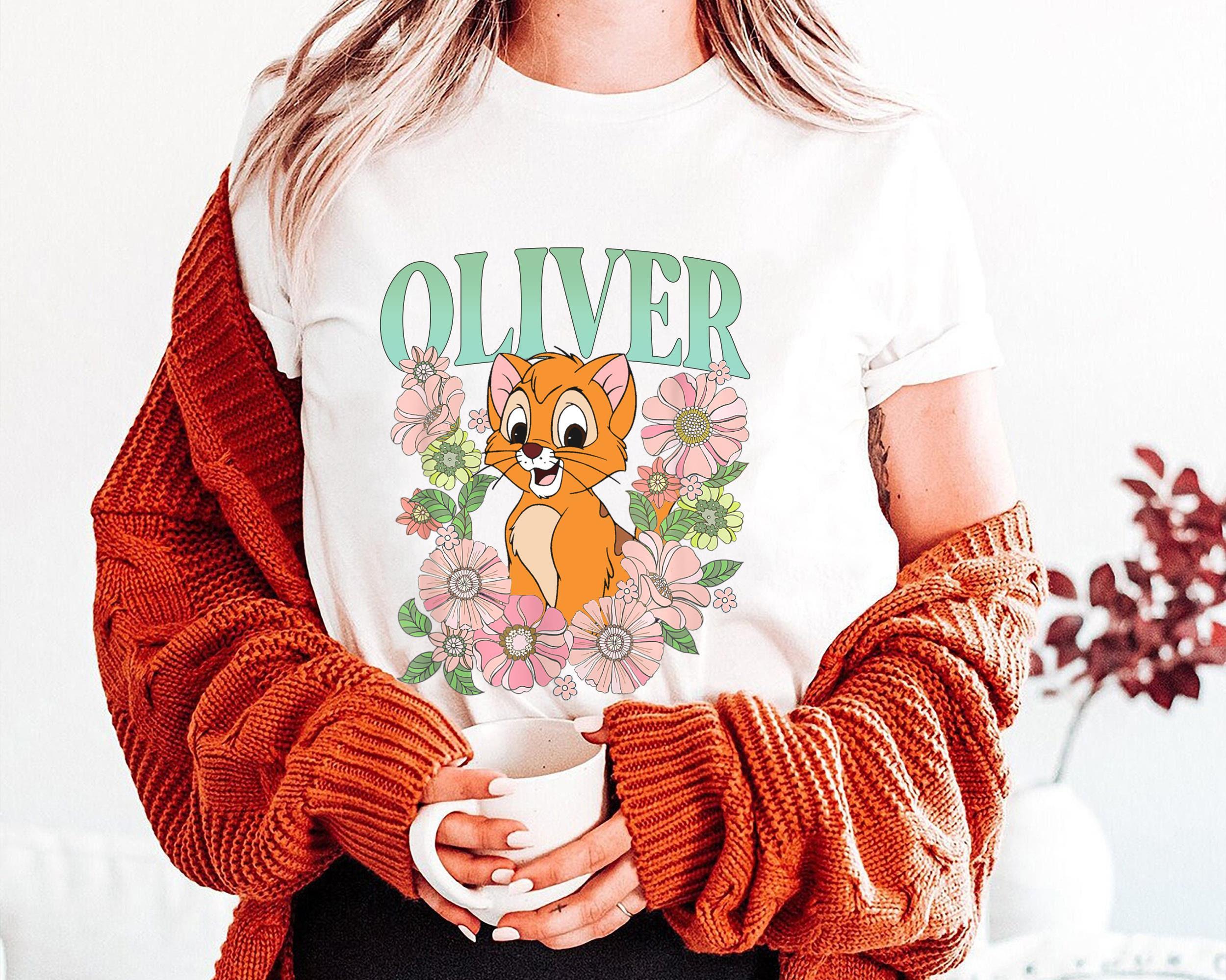 トップス 80s Oliver vintage sweat shirt Disney Disney Oliver and Company Group Vintage Shirt Unisex Shirt