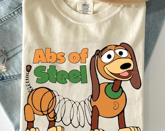 Abs Of Steel Slinky Dog Shirt, Toy Story T-Shirt, Funny Dash Dog, Disney Family Vacation, Disneyland Trip