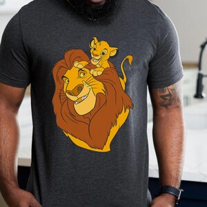 The Lion King Simba and Mufasa Father and Son Shirt, Father's Day Shirt, Shirt For Dad, Great Gift Ideas For Men Grandpa image 5