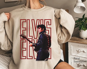 トップス 80s Elvis Presley vintage sweat shirt Elvis Presley Shirt Official 68 Comeback Special Shirt Elvis