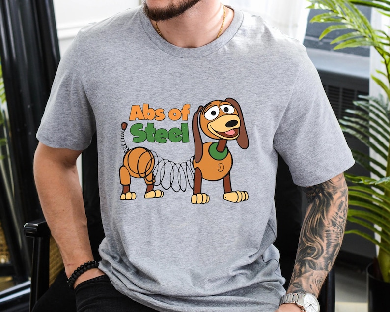 Abs Of Steel Slinky Dog Shirt, Toy Story T-Shirt, Funny Dash Dog, Disney Family Vacation, Disneyland Trip Bild 5