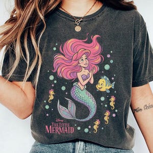 Vintage The Little Mermaid Ariel Shirt, Disney Princess Tee, Ariel Mermaid Shirt, Disney Ariel T-Shirt, Disneyland Girls Trip image 1