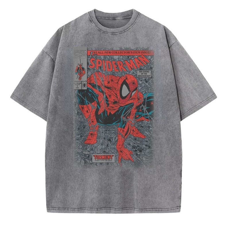 Vintage Spider-Man Shirt, Marvel Spider Man Comic Cover T-Shirt, Marvel Superhero Tee, MCU Fan Gift imagem 2
