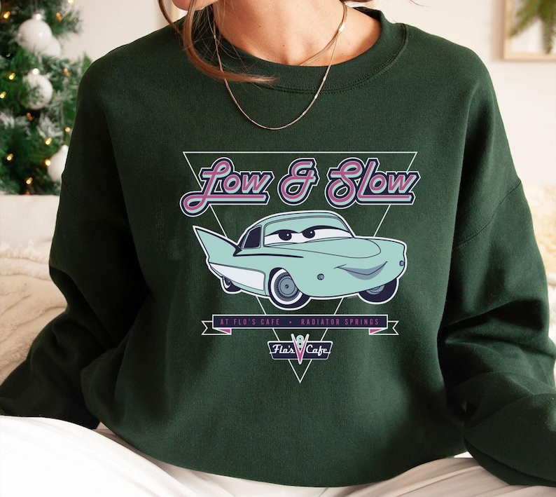 Flo Low & Slow at Flo’s V8 Café Shirt, Cars Movie T-shirt, Racer Tee ...