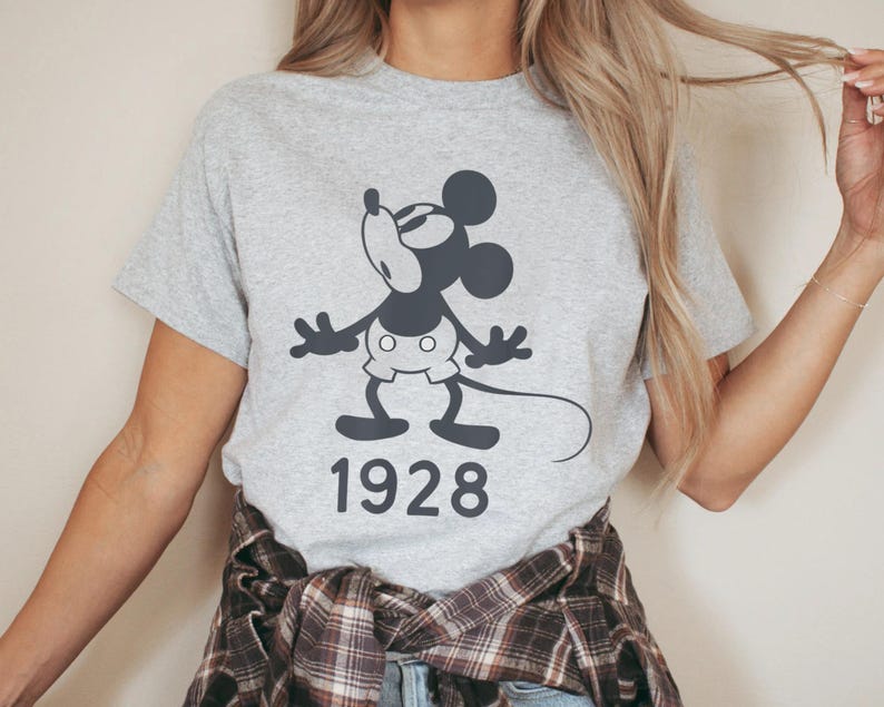 Retro Mickey Mouse 1928 Shirt, Mickey Mouse T-shirt, Mickey and Friends Shirt, Animal Kingdom, Disneyland Vacation, Disneyworld Trip 2023 image 4