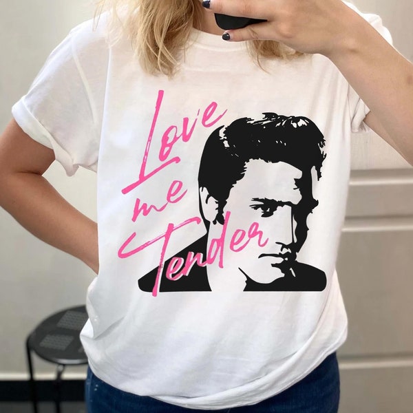 Love Me Tender Shirt, Music Rock And Roll Shirt, Elvis Presley Tshirt, King Of Rock T-Shirt, Family Matching Tees Friends Funny Gift