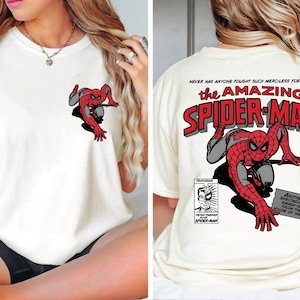 Vintage The Amazing Spider-Man Shirt, MCU Fans Marvel Shirt, Superhero Shirt, Spider Man T-Shirt, Spider Kids Tee 画像 3