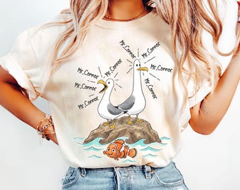 Customized Nemo Seagulls Teacher Shirt, Funny Teacher Shirt, Finding Nemo Shirt, Personalized Teacher Nemo Shirt, Teacher Appreciation Gift