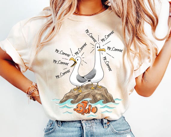 Customized Nemo Seagulls Teacher Shirt, Funny Teacher Shirt, Finding Nemo Shirt, Personalized Teacher Nemo Shirt, Teacher Appreciation Gift