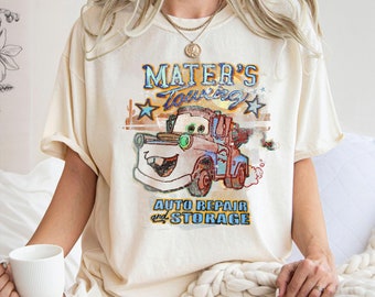 Cars Mater's Retro Portrait Shirt, Towing Service T-shirt, Racer Tee, Disney Family Vacation, Disneyland Trip