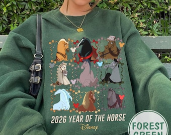 Year of the Horse 2026 Shirt, Disney Princess Horses Shirt, Maximus, Nokk, Angus, Khan, Major, Sampson Shirt, Disneyland Family Trip