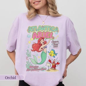 Vintage Atlantica Ariel Ocean Tour 1991 Shirt, Ariel and Sebastian T-shirt, The Little Mermaid Tee, Ariel Mermaid Shirt, Disney Ariel Shirt image 6