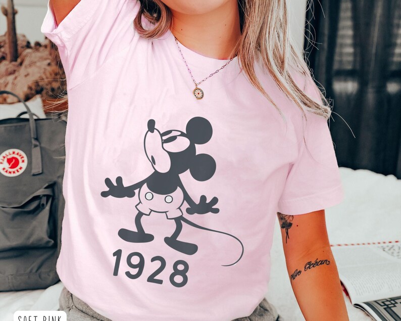 Retro Mickey Mouse 1928 Shirt, Mickey Mouse T-shirt, Mickey and Friends Shirt, Animal Kingdom, Disneyland Vacation, Disneyworld Trip 2023 image 5