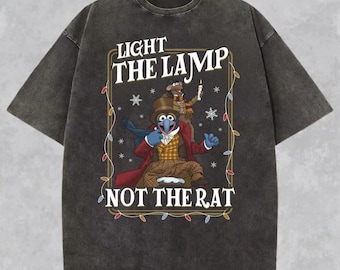 Light The Lamp Not The Rat Shirt, The Muppets Gonzo Rizzo Shirt, The Muppets Christmas Carol Shirt, Holiday Gift