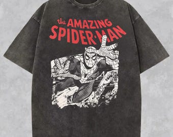 Vintage The Amazing Spider-Man Comic Shirt, Retro Marvel Avengers Spiderman T-Shirt, Peter Parker Tee, Spiderman Gift for Him