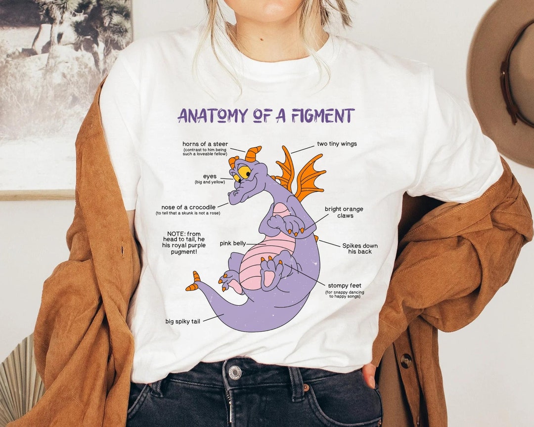 Disney Anatomy of A Figment Shirt Great Gift Ideas for Men Etsy