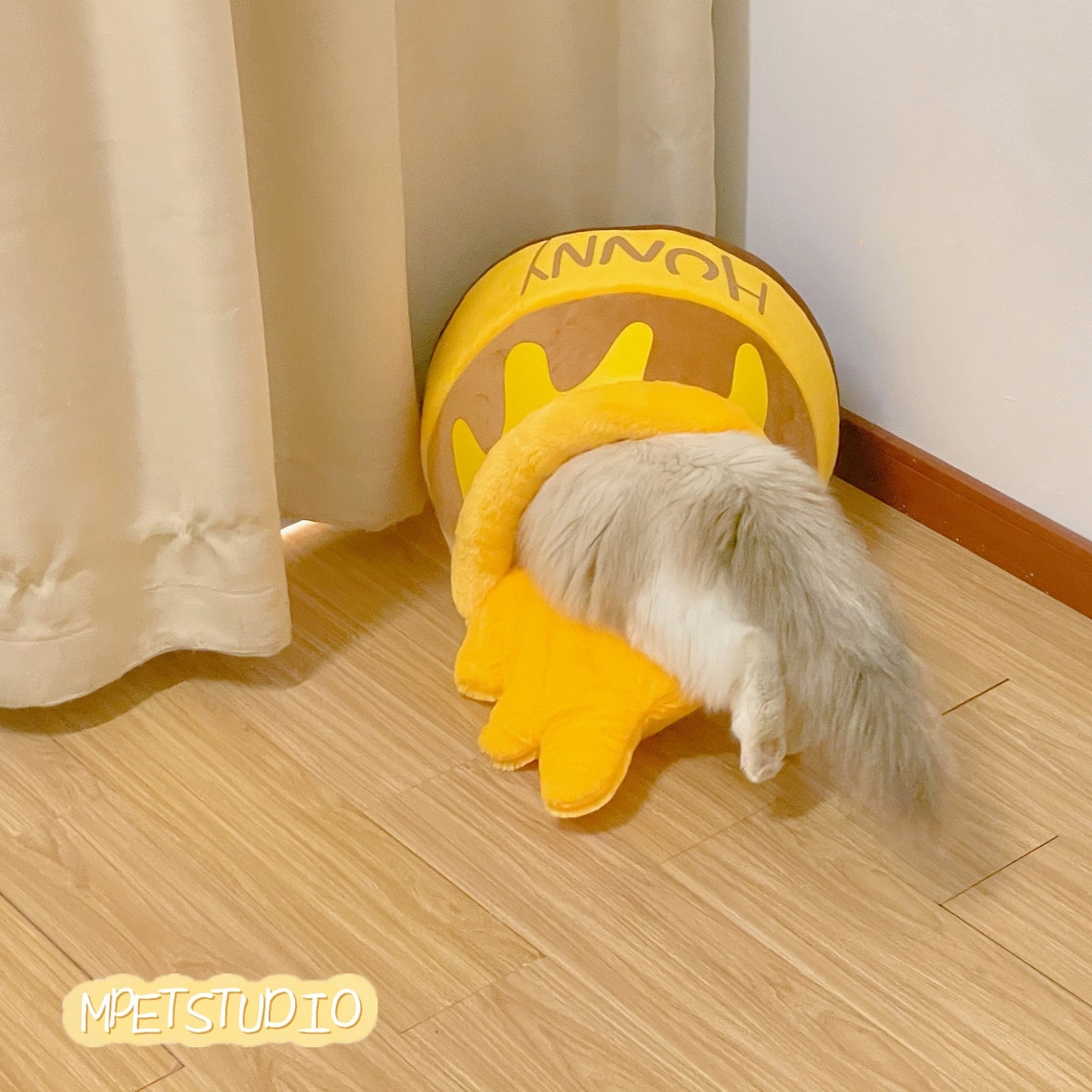 Honey Pot Cute Cat Dog Cave Warm Cat Dog House Calming Cat Etsy