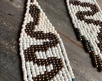 COSMIC SERPENT (Made to Order)  Rustic jewelry, long fringe, gift ideas, boho chic, rare find, fringe, bohostyle, fringe earrings,