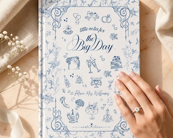Personalized Wedding planning  Journal, Hardcover Journal, Engagement Bridal Shower Future Mrs