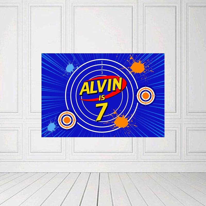 Shooting Target Theme Birthday Party Decoration Decor Banner - Etsy