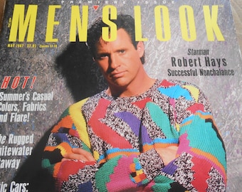 RARE? Vintage (May 1987, Premiere Issue, Vol. #1, Issue #1) 'MEN'S LOOK' (Robert Hayes) Fashion, Career, Lifestyle Magazine