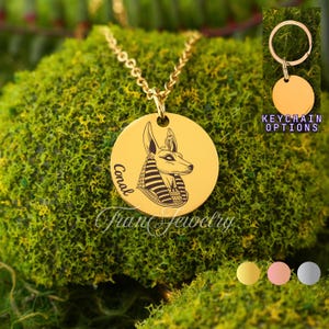Anubis Necklace • Personalized Necklace • Gift For Girls • Gift For Kids • Birthday Gifts • Gifts For Her • Gifts For Him