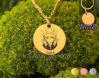 Collar Genshin • Collar de juego • Collar personalizado • Regalos para niños • Regalos de cumpleaños • Regalos para ella • Regalos para él