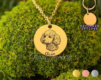 Poodle Dog Necklace • Poodle Dog Pendant • Personalized Necklace • Gifts For Kids • Birthday Gifts • Gifts For Her • Gifts For Him
