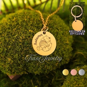 Winnie The Pooh Necklace • Pooh Pendant • Personalized Necklace • Gifts For Girls • Birthday Gifts • Gifts For Her