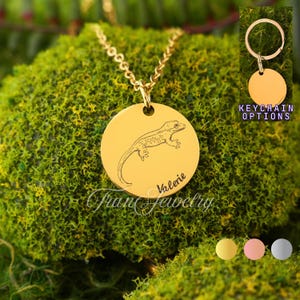 Crested Gecko Necklace • Personalized Necklace • Gift For Girls • Gift For Kids • Birthday Gifts • Gifts For Her • Gifts For Him
