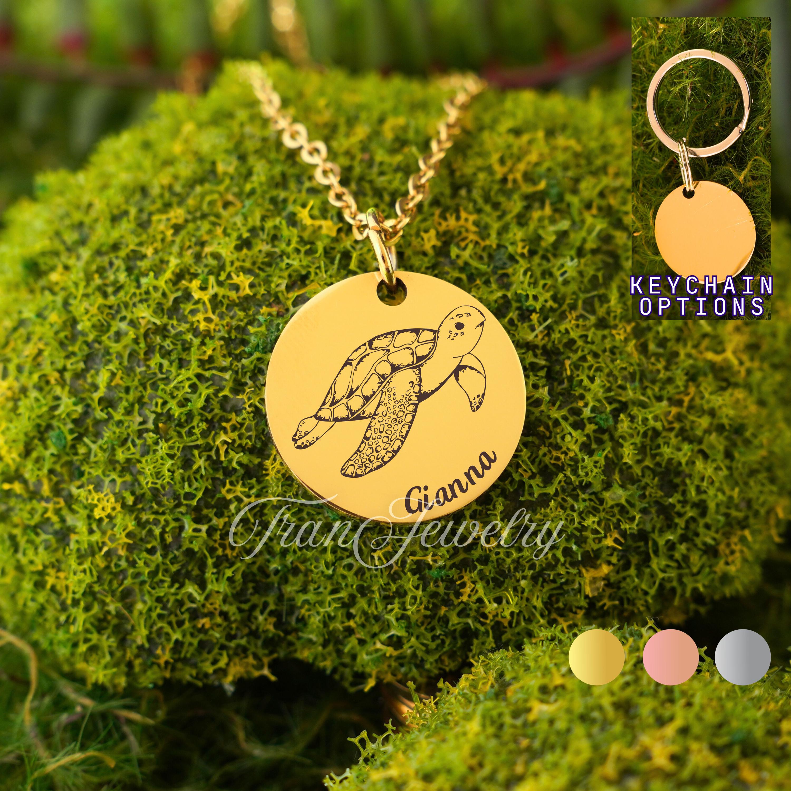 Turtle Necklace * Personalized Necklace * Gift For Girls * Gift For Kids * Birthday Gifts * Gifts For Her * Gifts For Him