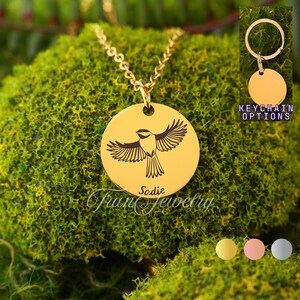 Chickadee Necklace • Bird Necklace • Personalized Necklace • Gift For Kids • Gift For Girls • Birthday Gifts • Gifts For Her