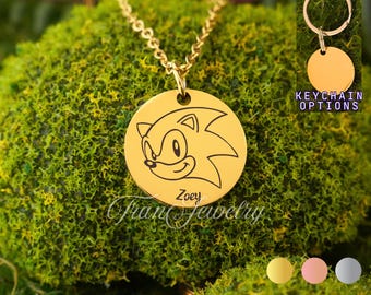 Collana con nome dei cartoni animati • Collana personalizzata • Collana con gioco • Regali per ragazze • Regali di compleanno • Regali per lei