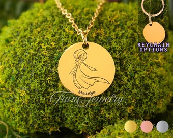 Gardevoir Anhänger • Personalisierte Halskette • Personalisierte Gardevoir Anhänger • Geschenk für Kinder • Geburtstagsgeschenke • Geschenke für Sie