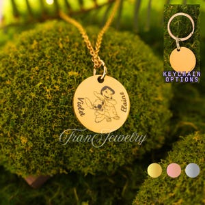 Lilo And Stitch Necklace • Personalized Necklace • Stitch Pendant • Gifts For Kids • Birthday Gifts • Gifts For Her