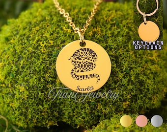 Hognose Schlange Halskette • Schlange Anhänger • Personalisierte Halskette • Geburtstags Geschenke • Geschenke Für Sie • Geschenke Für Ihn