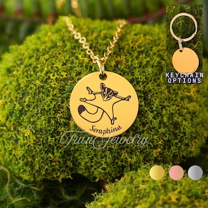 Sugar Glider Necklace • Sugar Glider Pendant • Personalized Necklace • Gifts For Kids • Birthday Gifts • Gifts For Her • Gifts For Him