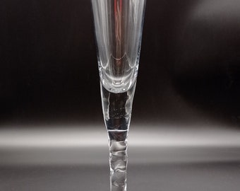 Taça de champanhe alta vintage, elegante taça de prosecco com haste longa, taça de vinho espumante grande clássica, utensílios de bar artesanais de 32 cm de altura