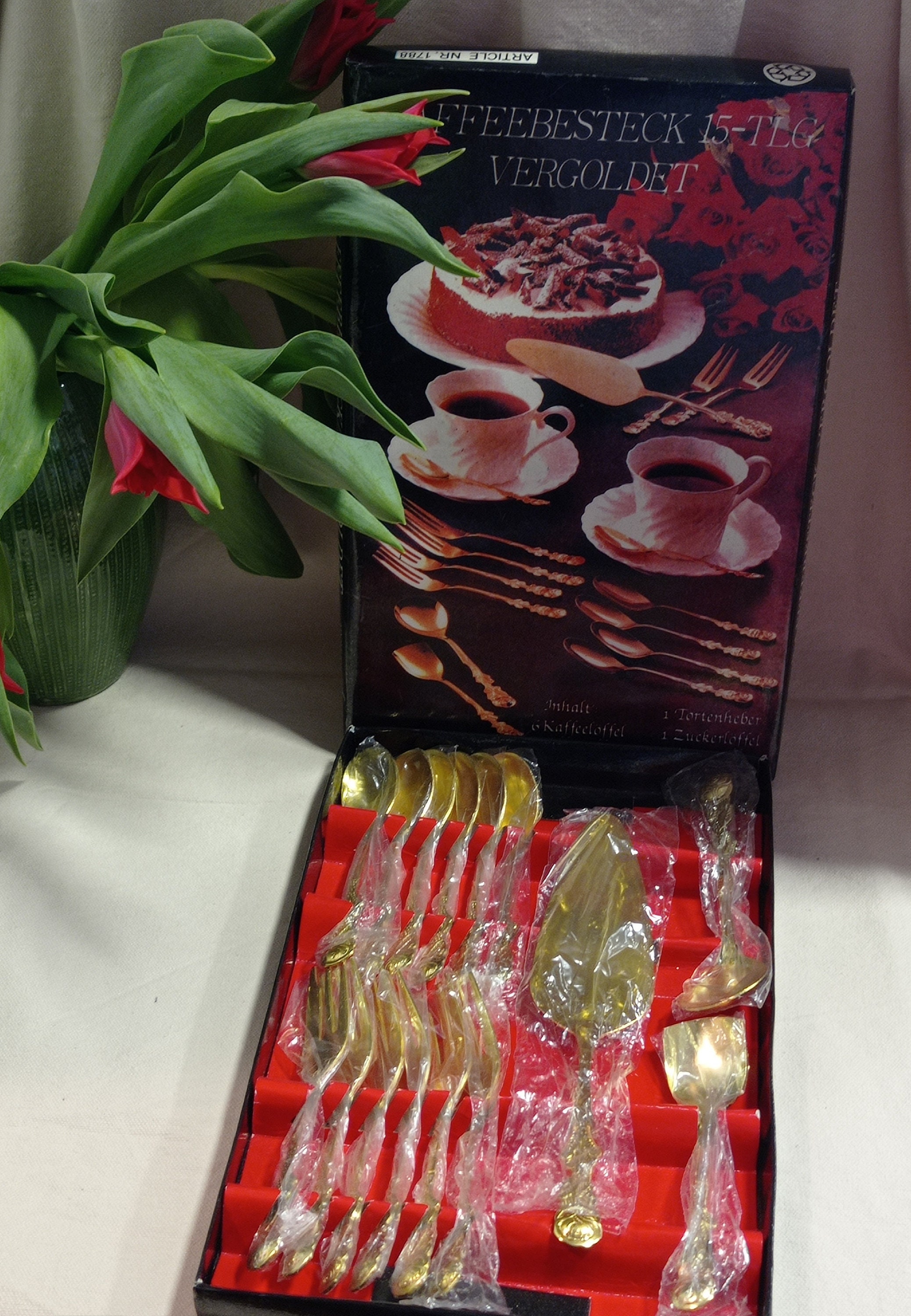 カトラリーセット　金色　Kaffeebesteck 15-tlg カトラリーセット金色Kaffeebesteck 15-tlg