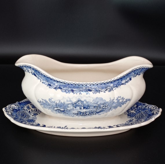 Vintage Villeroy & Boch Mettlach Porcelain Saucer, Burgenland 
