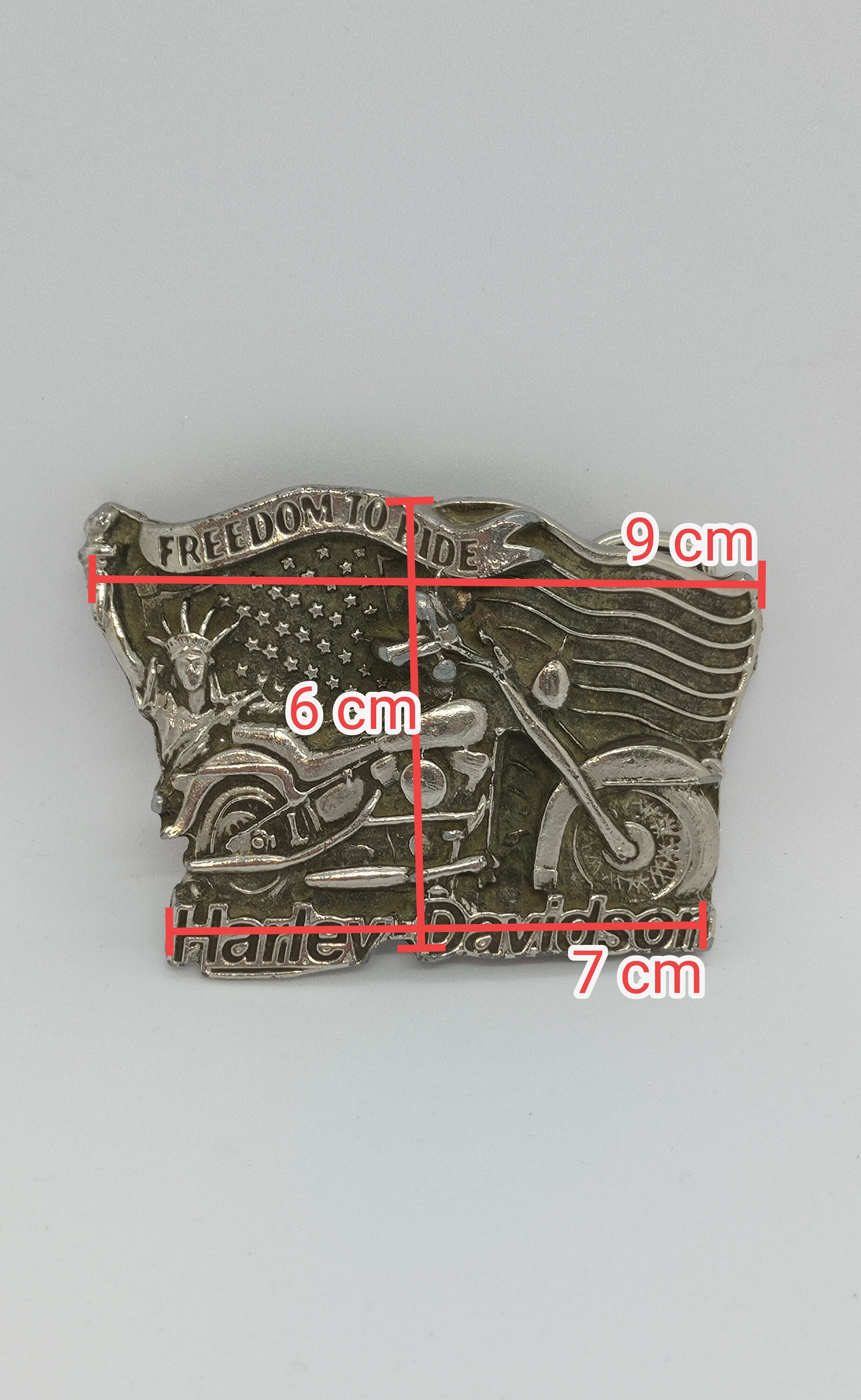 Boucle Ceinture Moto Harley CUSTOMprivé - Boucle Biker Motard Triker Avec Pochon Cadeau