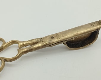 Vintage Brass Candle Snuffer, Metal Candle Scissors, Antique Brass Secateurs, Candle Wick Cutters