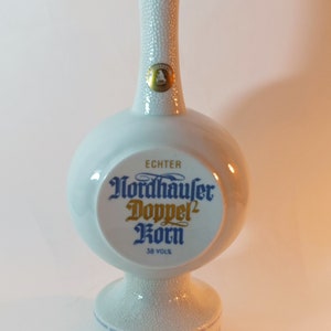 Vintage Veb Wallendorf Porzellan Musical Corn Schnapps Flasche, W1764 Dekanter, dekorative Flasche, sammelbare seltene Harz-Musikflasche