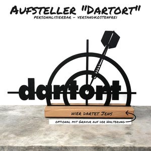 dartort - support pour amateurs de fléchettes - en contreplaqué et bois de hêtre - personnalisation possible