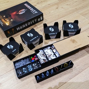 Rangement compatible jeu HEREDITY - Livre de Swan - organiseur insert 3D