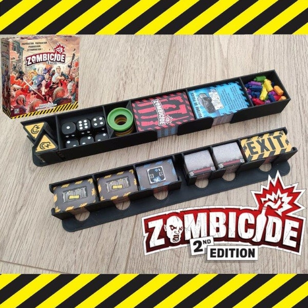 Rangement organiseur pour Zombicide V2 2nd edition core box 3D